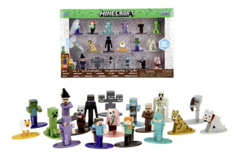 Kovové figurky Jada Toys Minecraft – sada 18 ks