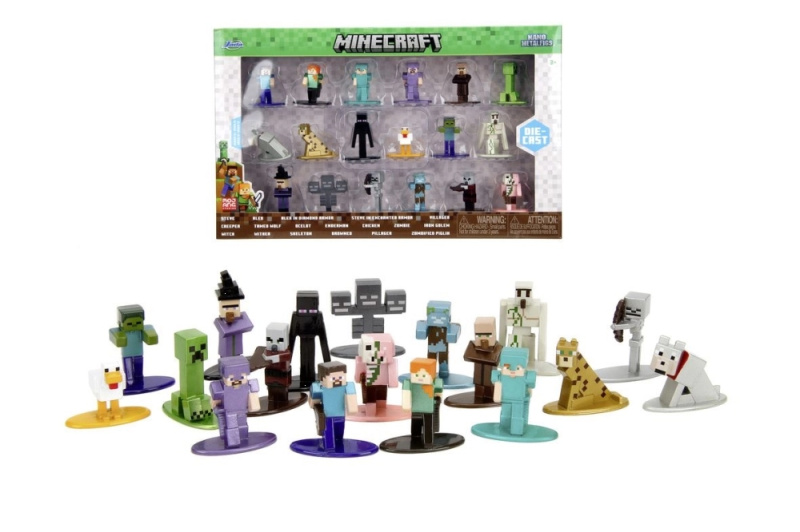 Kovové figurky Jada Toys Minecraft – sada 18 ks