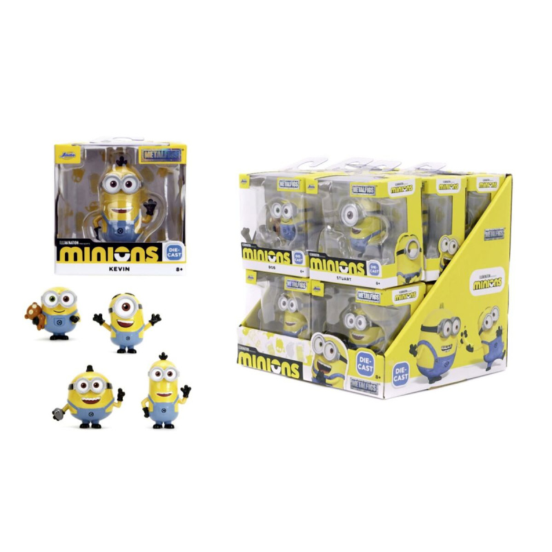 kovová sběratelská figurka MINIONS 6,5 cm – Bob, Stuart, Kevin nebo Otto