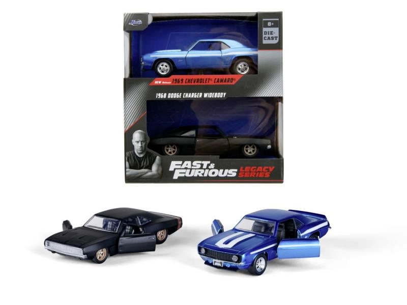 Rychle a zběsile – dvojbalení Chevrolet Camaro 1969 a Dodge Charger Wide Body 1968 1:32