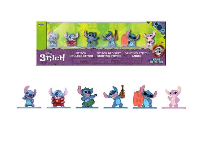 Jada Stitch Kovové sběratelské nanofigurky 1,65" sada 6 ks