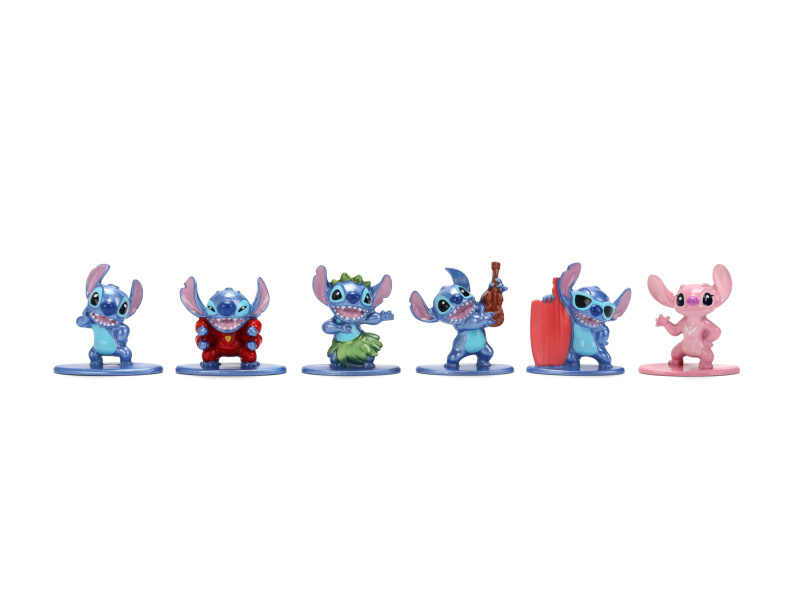 Jada Stitch Kovové sběratelské nanofigurky 1,65" sada 6 ks