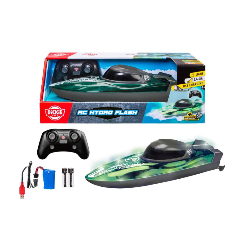RC loď s podsvícením Dickie Toys Hydro Flash 29 cm