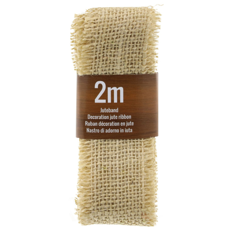 GEROMA Jutová mašle přírodní 200 x 6,5 cm