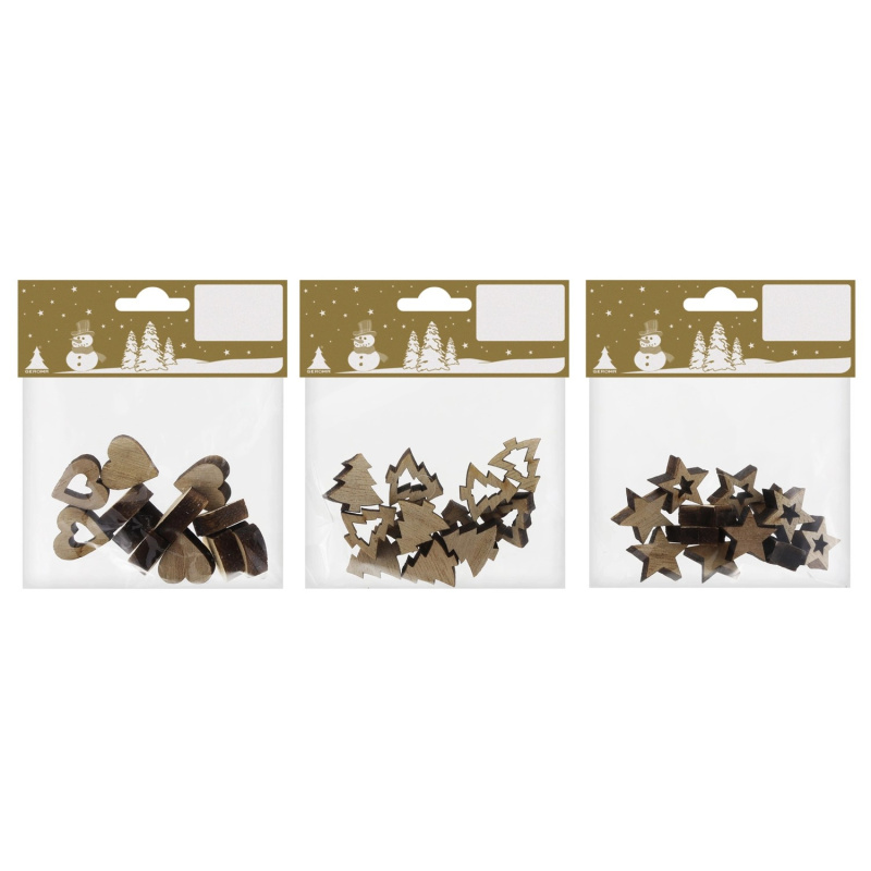 Dřevo sypká dekorace, přírodní, 1 cm, různé druhy