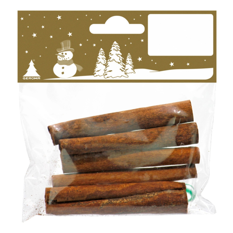 Vánoční dekorace skořicové tyčinky 8 cm, 5 ks
