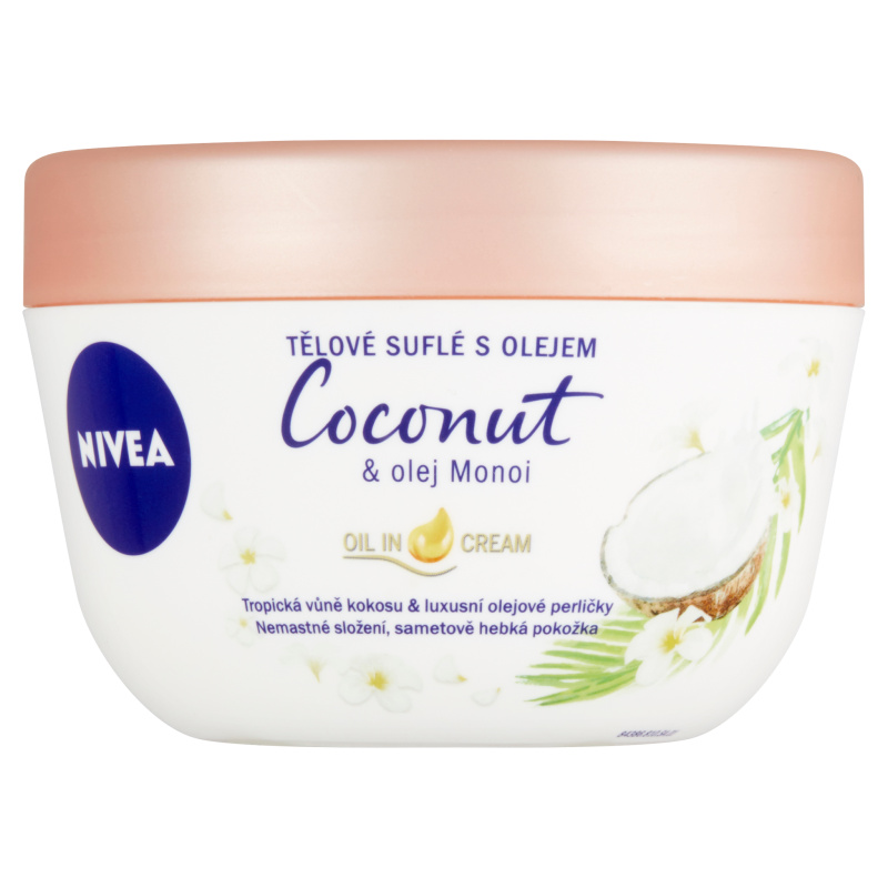 NIVEA Coconut & Monoi Oil tělové suflé 200 ml
