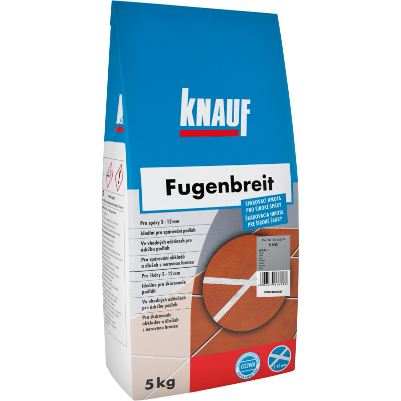 Spárovací hmota Knauf Fugenbreit Grau 5 kg