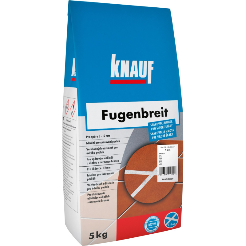Knauf Fugenbreit spárovací hmota bílá 5 kg