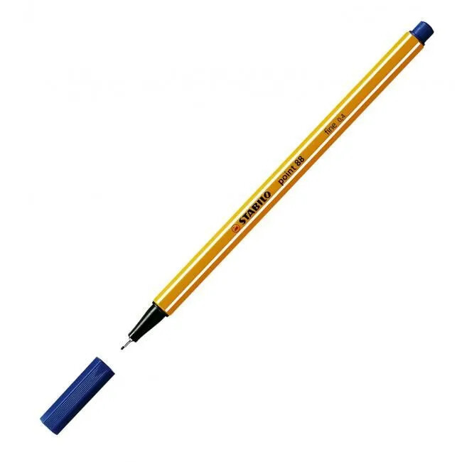 Liner Stabilo point 88 - modrý, 10 ks