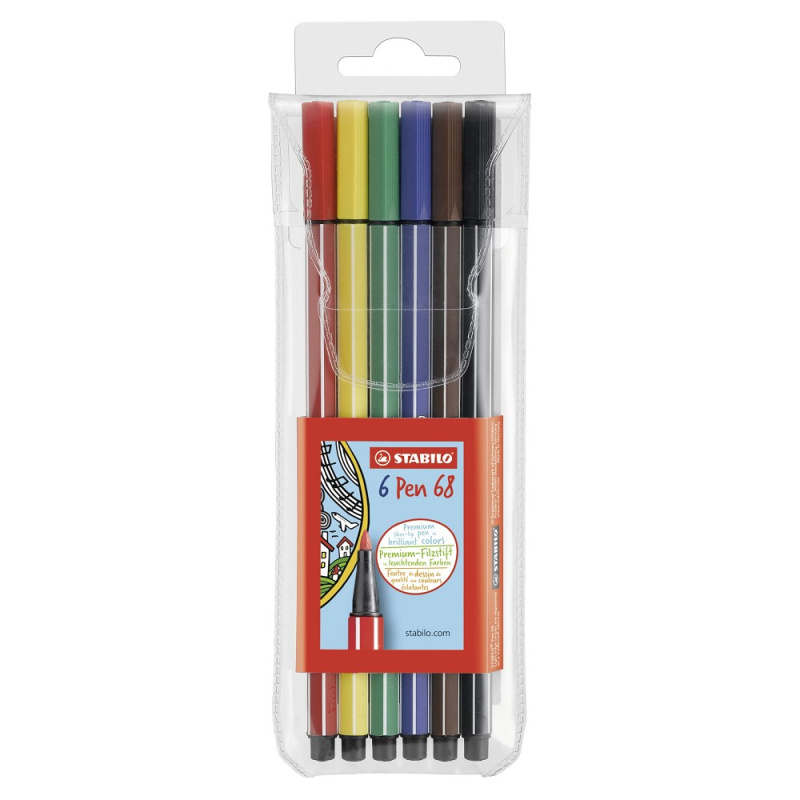 Liner Stabilo pen 68 - sada 6 barev