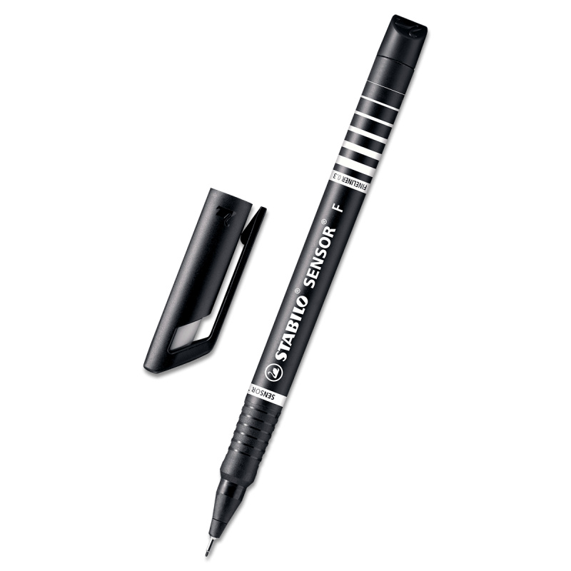 STABILO SENSOR - jemný liner s odpruženým hrotem - fine, černý