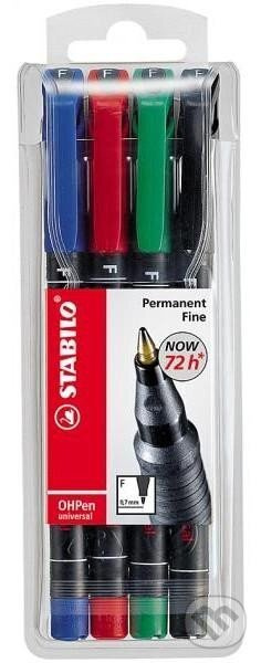STABILO OHPen universal 842 Fine - permanentní popisovač - sada 4 barev