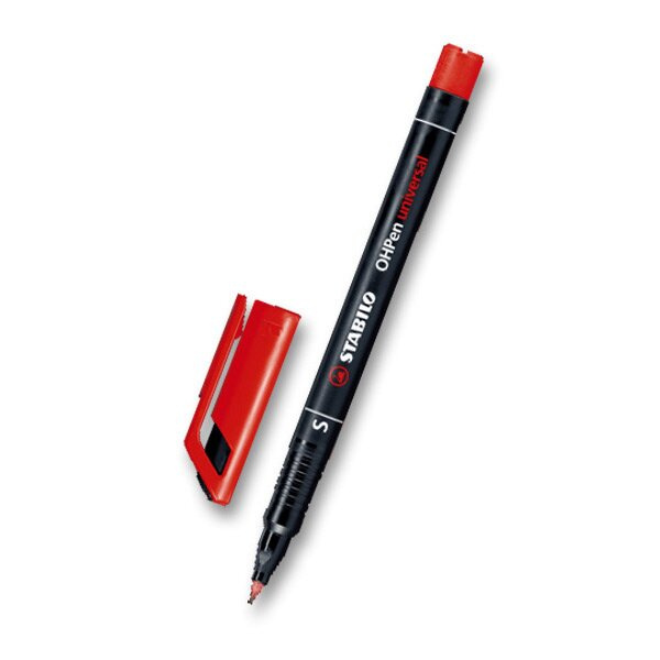 Permanentní popisovač STABILO OHPen universal 843M - červený