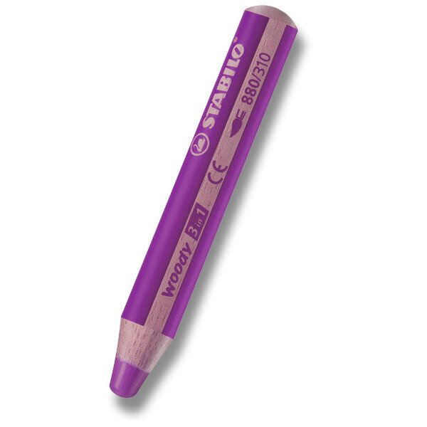 Pastelka Woody 3 in 1 lila Stabilo