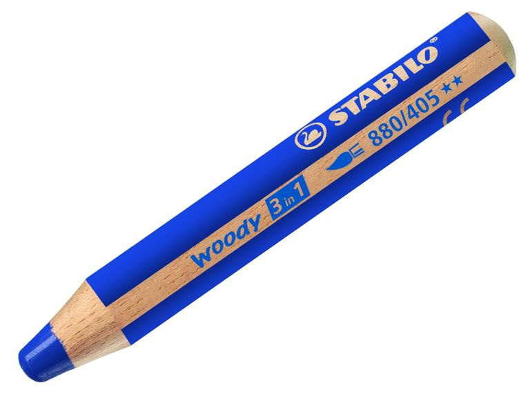 Pastelka Stabilo Woody 3 in 1 tmavě modrá