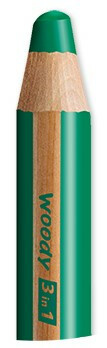 Pastelka Woody 3 in 1 tmavě zelená Stabilo