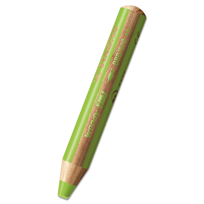 Pastelka Stabilo Woody 3 in 1 světle zelená