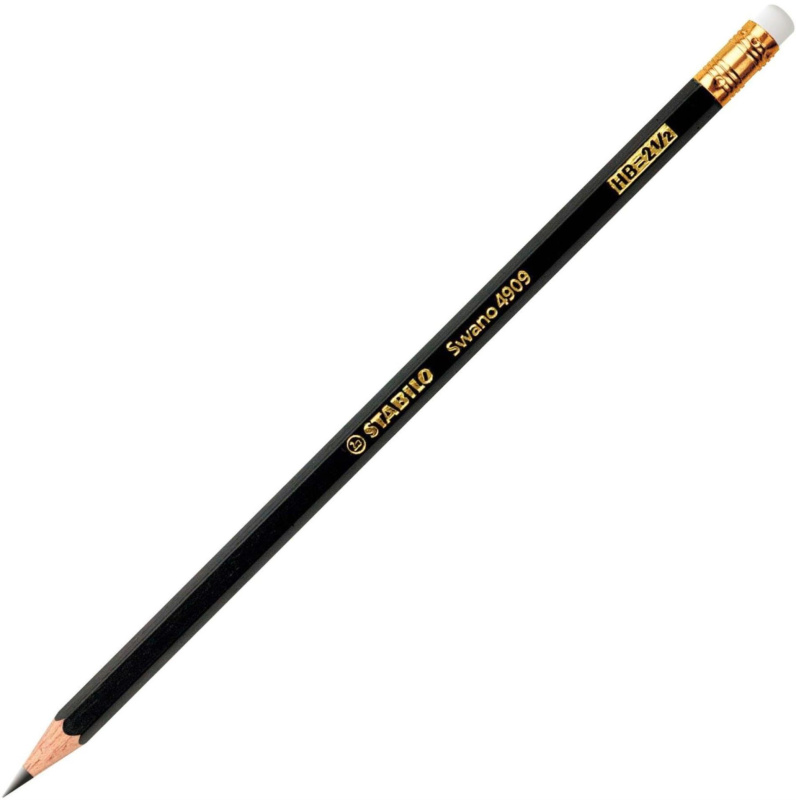 Grafitová tužka STABILO Swano - s pryží, HB, 12ks