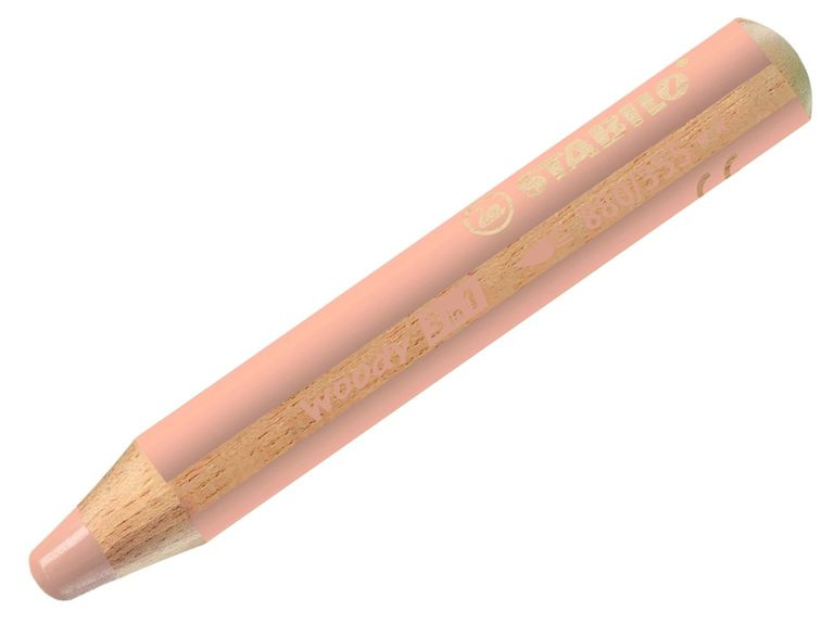 Pastelka Stabilo Woody 3 in 1 světle růžová