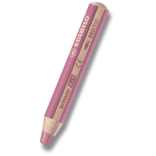 Pastelka Stabilo Woody 3 in 1 světle růžová