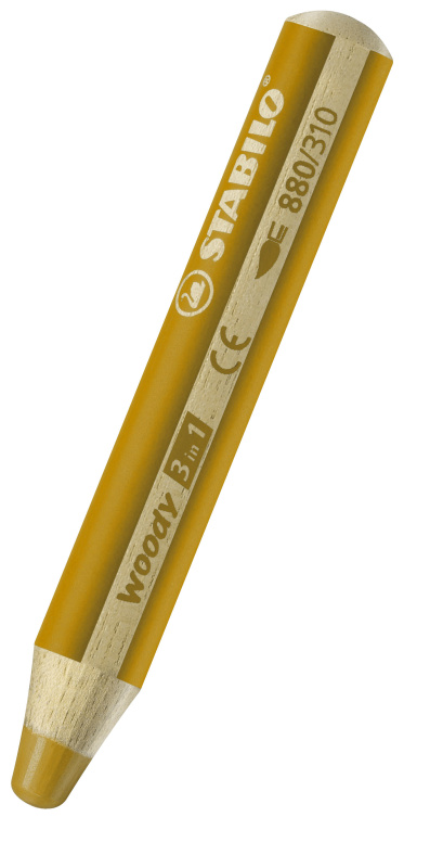 Pastelka Woody 3 in 1 zlatá Stabilo