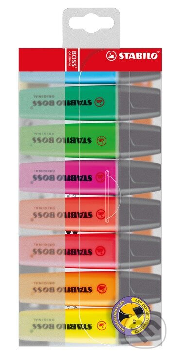 Zvýrazňovač Stabilo Boss Original, sada 8 barev