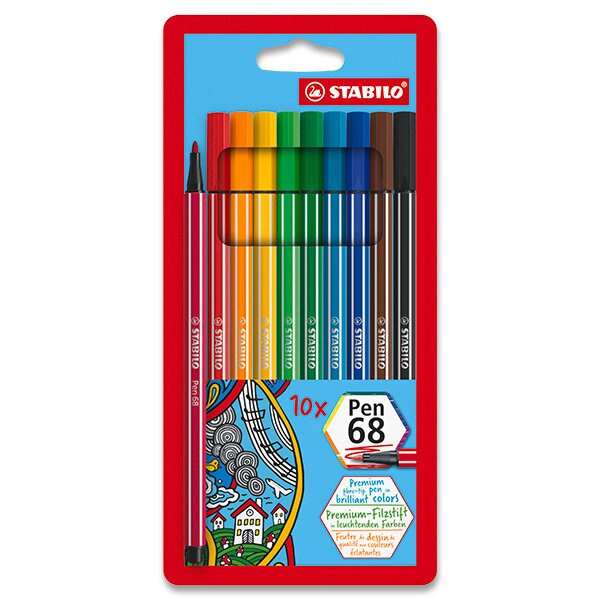 Fixy Pen 68 10 barev Stabilo