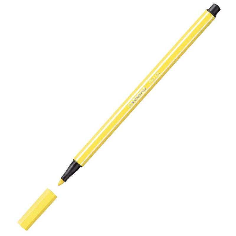 STABILO Pen 68 Vláknový fix - citronově žlutá