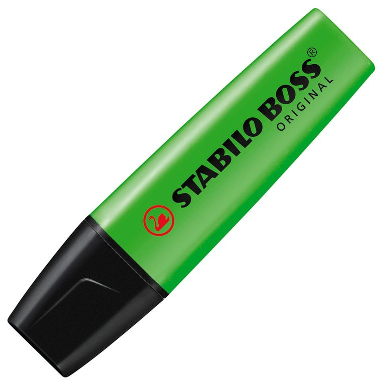 Zvýrazňovač BOSS ORIGINAL zelená Stabilo