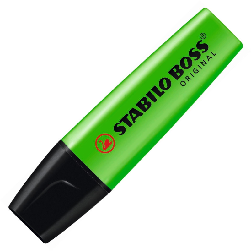 Zvýrazňovač BOSS ORIGINAL zelená Stabilo
