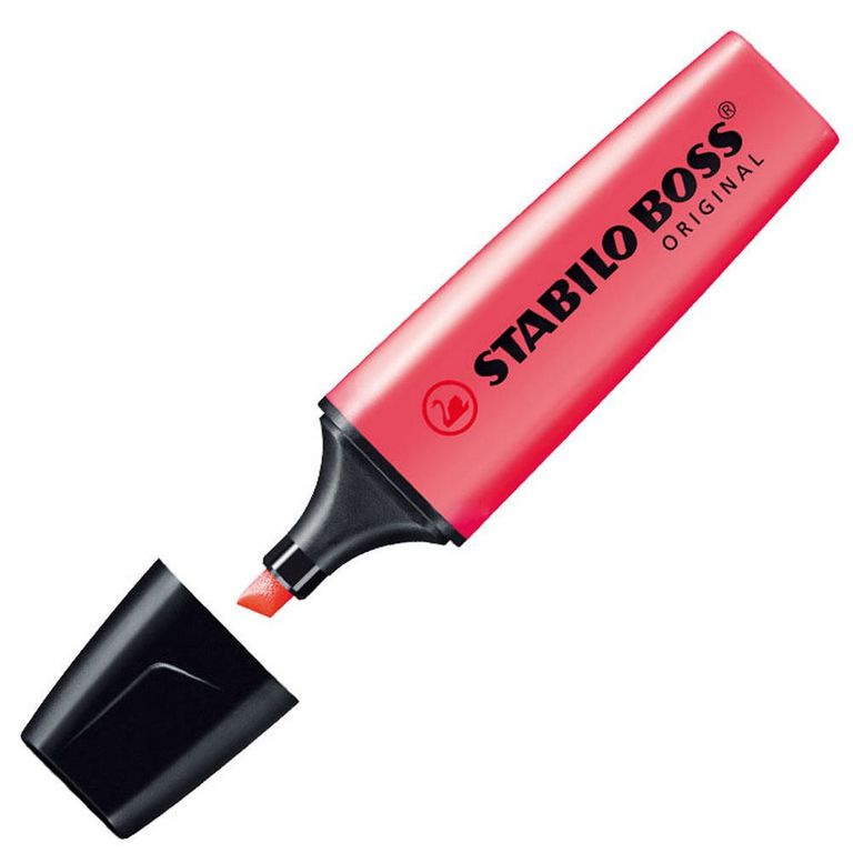Zvýrazňovač Stabilo Boss Original červený Stabilo