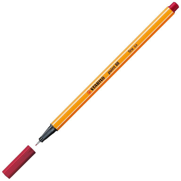 STABILO point 88 tmavě červená