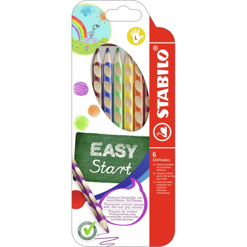 Stabilo 331/6 EASYcolors pro leváky 6 ks