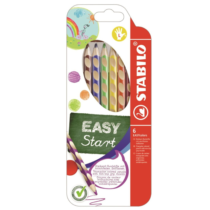 Stabilo 331/6 EASYcolors pro leváky 6 ks