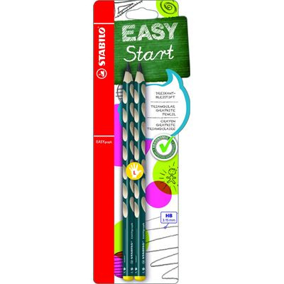 STABILO B-39888-5 EASYgraph Ergonomická grafitová tužka pro leváky petrolejová 2 ks HB