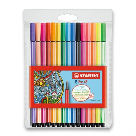 Fixy Pen 68 15 barev Stabilo