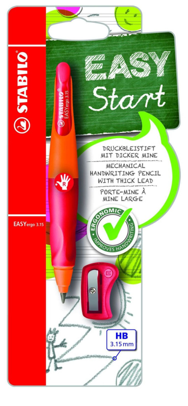 STABILO EASYergo tužka pro praváky 3,15 mm oranžová