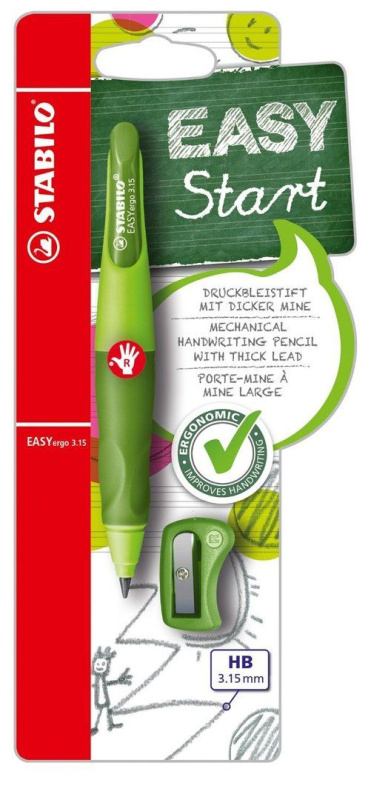 STABILO EASYergo tužka pro praváky 3,15 mm zelená