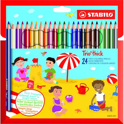 Pastelky Trio 24 barev Stabilo