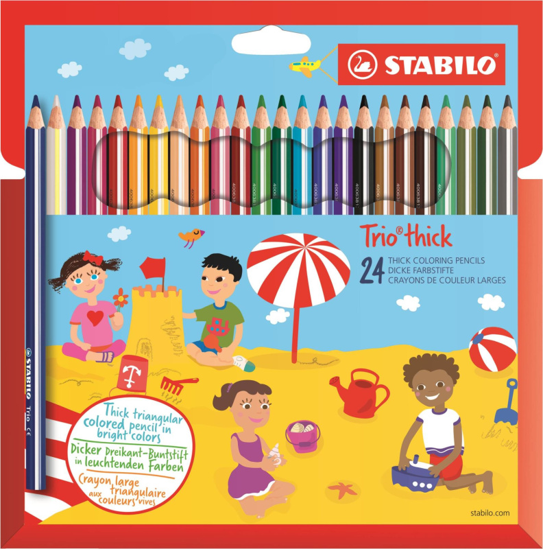 Pastelky Trio 24 barev Stabilo