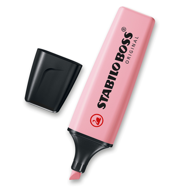 Zvýrazňovač BOSS ORIGINAL Pastel růžová Stabilo