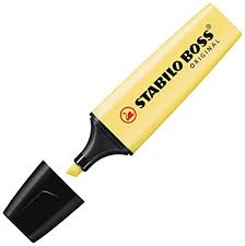Zvýrazňovač BOSS ORIGINAL Pastel žlutá Stabilo