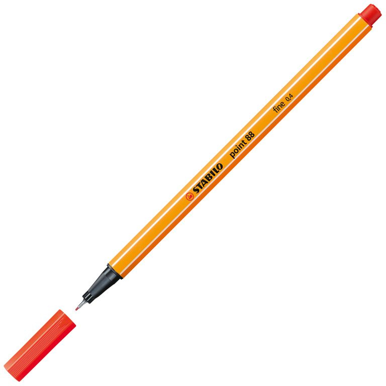 STABILO point 88 Jemný liner - jasně červená