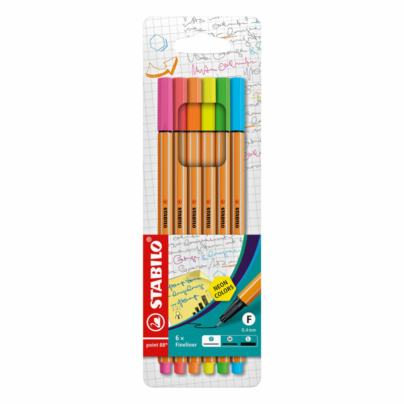 STABILO Fixy NEON 6ks