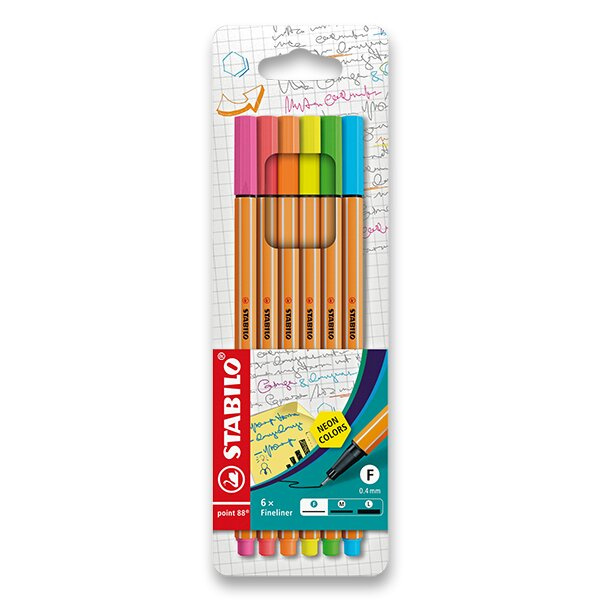 STABILO Fixy NEON 6ks
