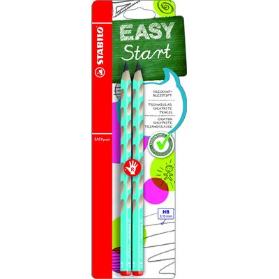 Stabilo EasyGraph Tužka pro praváky blistr 2ks modrá