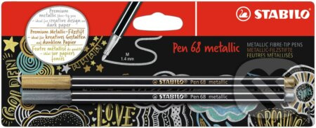 Fix Stabilo Pen 68 metallic - sada 2 metalických barev