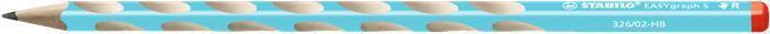 Grafitová tužka Stabilo Easygraph S HB, pro praváky, výběr barev modrá Stabilo