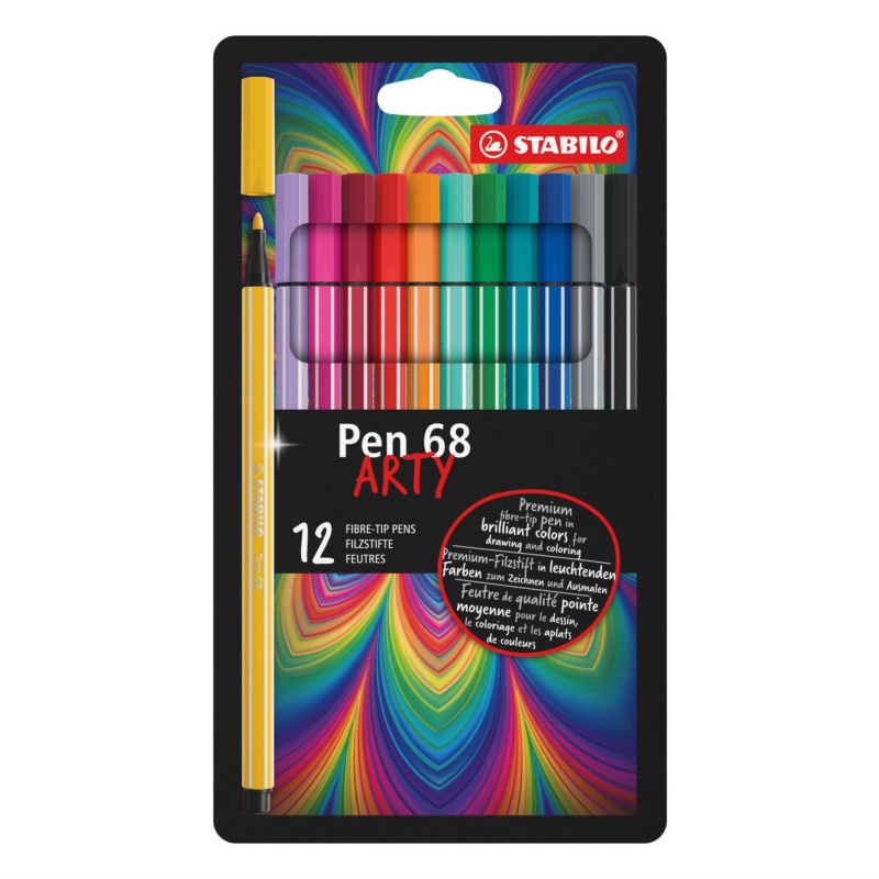 Fixy Stabilo Pen 68 "ARTY"- sada 12 barev